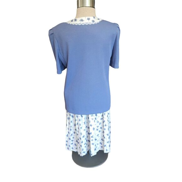 Vintage Skirt and Jacket Blazer Set Good Times USA Size 12P Suit Floral - Picture 2 of 7